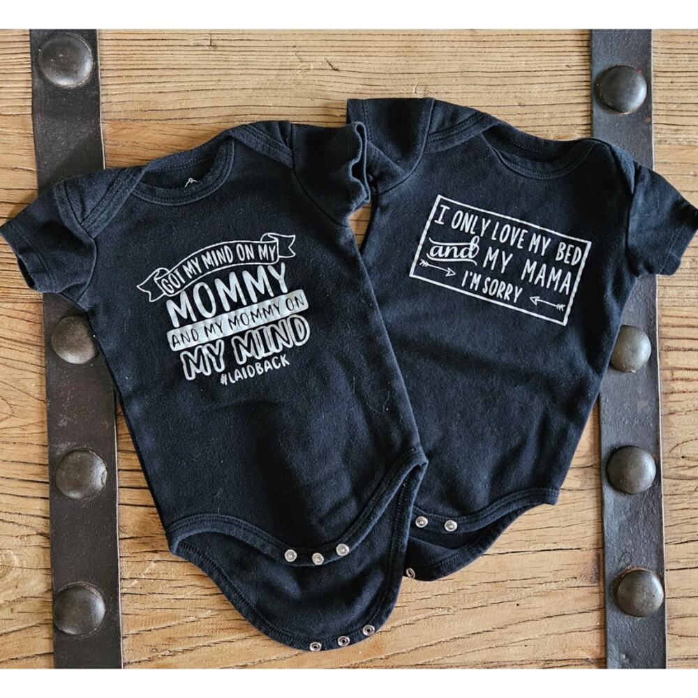 Funny Rap Song Baby Onsies sz 3-6 M